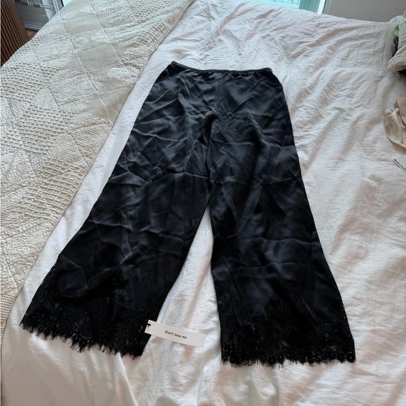 Reformation Pants - Reformation Black Satin Pants